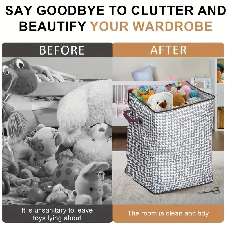 3Pcs Extra Large 47.55 Gallon Household Storage Bags, Large Capacity Storage Bag for Clothes and Bedding, Dust-Proof Storage Container, Suitable for Home Organization, Also Ideal for Moving and Traveling, Under-Bed Storage.