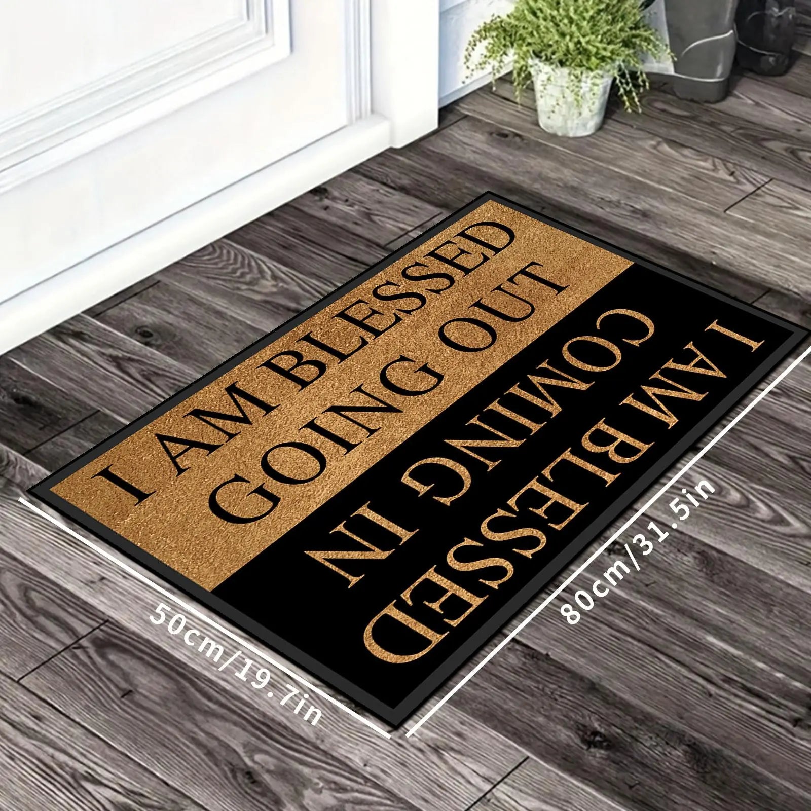 Letter Pattern Door Mat, Water-Absorbent Entrance Rug, Decorative Carpet for Living Room or Bedroom, Home Decor Rugs#Top PICKS