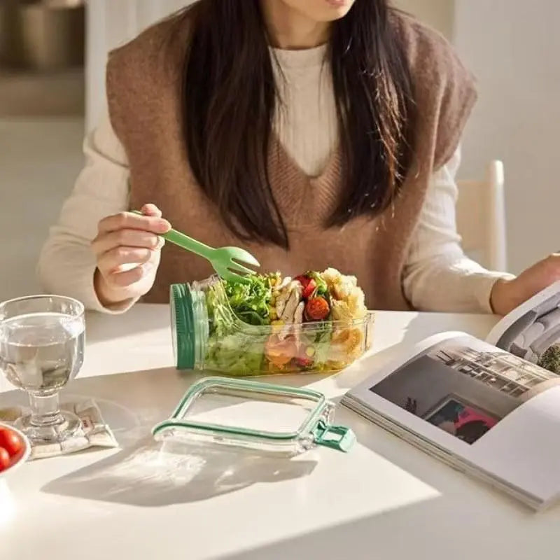 Leak-Proof Salad Dressing Box for Fresh Salads