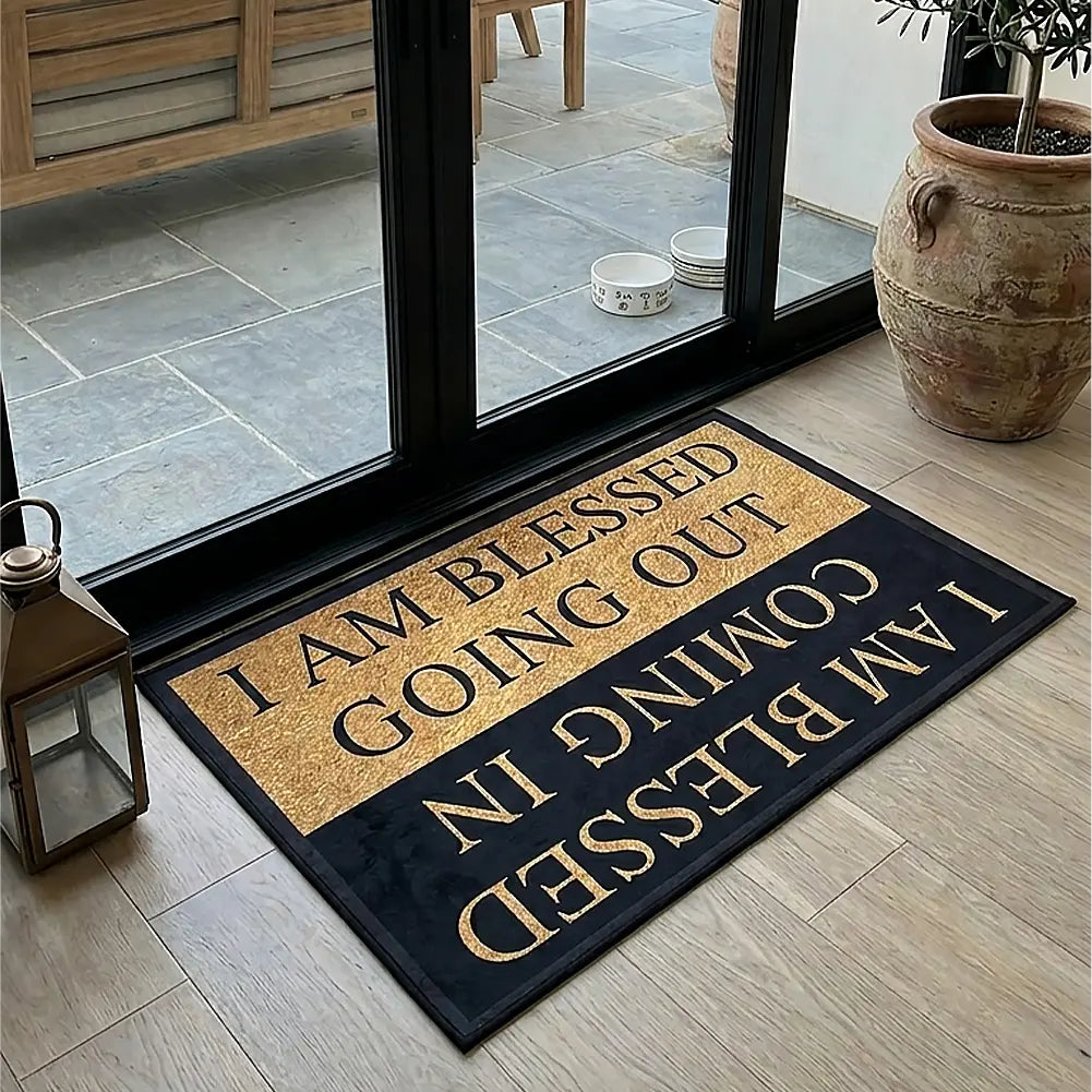 Letter Pattern Door Mat, Water-Absorbent Entrance Rug, Decorative Carpet for Living Room or Bedroom, Home Decor Rugs#Top PICKS