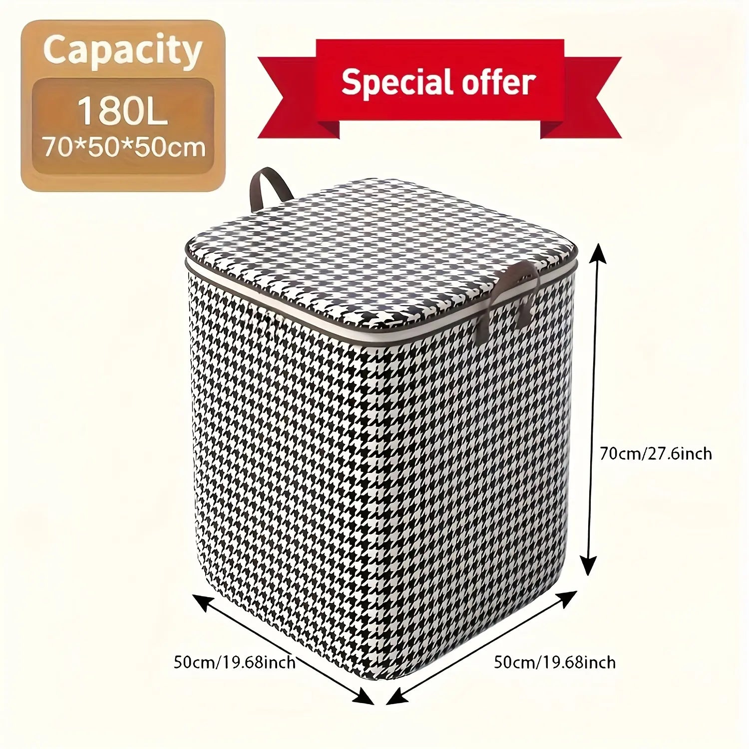 3Pcs Extra Large 47.55 Gallon Household Storage Bags, Large Capacity Storage Bag for Clothes and Bedding, Dust-Proof Storage Container, Suitable for Home Organization, Also Ideal for Moving and Traveling, Under-Bed Storage.