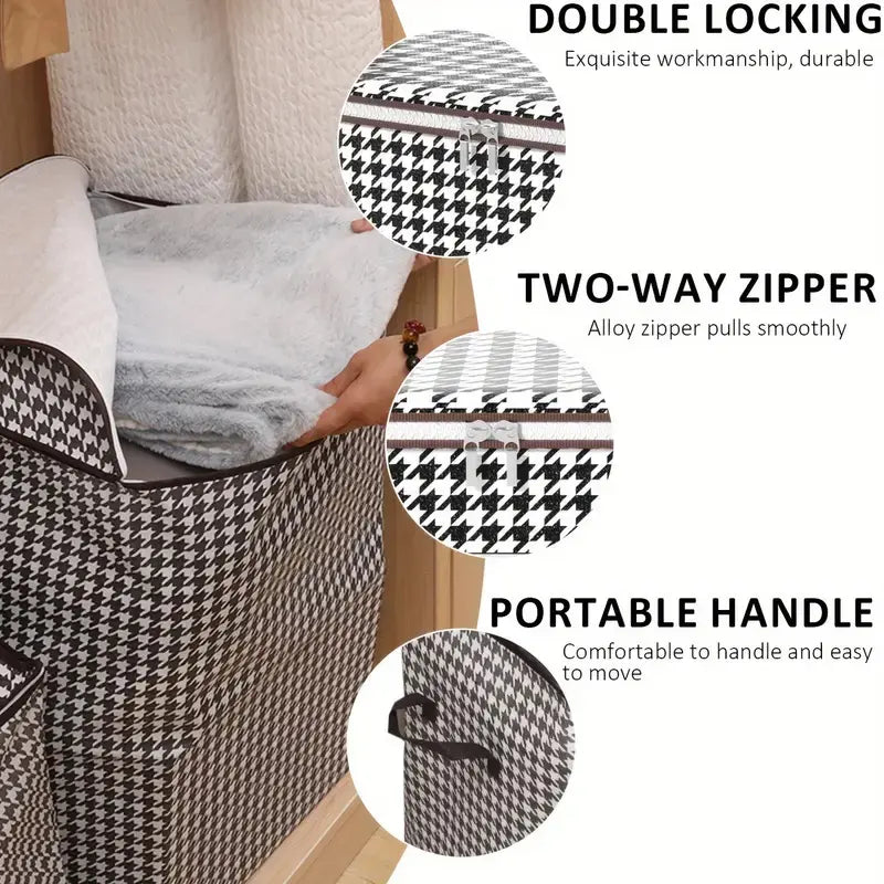 3Pcs Extra Large 47.55 Gallon Household Storage Bags, Large Capacity Storage Bag for Clothes and Bedding, Dust-Proof Storage Container, Suitable for Home Organization, Also Ideal for Moving and Traveling, Under-Bed Storage.