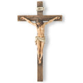 Catholic Wall Cross — 9.8 Inches Tall — Inspirational Home Décor Featuring Jesus Christ — Devotional Religious Gift — Renaissance-Style Sculpture — Handcrafted