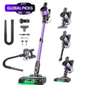 Cordless Battery Powered Vacuum Cleaner, Super Power Suction, 2200Mah Battery, 10-In-1 Lightweight Design, Ideal for Home & Low-Pile Carpets